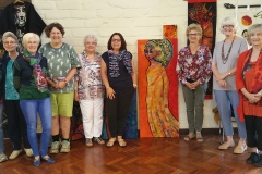 The Embryonic Dabblers with the felting display